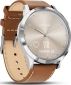 Смарт-часы GARMIN Vivomove HR Premium Silver with Tan Italian Leather Band (010-01850-AA) - фото 2 - интернет-магазин электроники и бытовой техники TTT