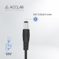 Кабель ACCLAB USB to DC 5,5х2,1mm 12V 1A Black - фото 3 - интернет-магазин электроники и бытовой техники TTT