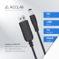 Кабель ACCLAB USB to DC 5,5х2,1mm 12V 1A Black - фото 4 - интернет-магазин электроники и бытовой техники TTT