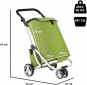 Сумка-тележка ShoppingCruiser 3 Wheels (650071) Green  - фото 3 - интернет-магазин электроники и бытовой техники TTT