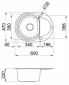 Кухонная мойка ELLECI EASY ROUND TITANO 68  - фото 2 - интернет-магазин электроники и бытовой техники TTT