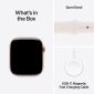 Apple Watch Series 10 GPS 46mm Rose Gold Aluminium Case with Light Blush Sport Band - M/L (MWWU3QH/A) - фото 3 - интернет-магазин электроники и бытовой техники TTT