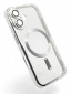 Панель BeCover TPU Chrome Case (MagSafe) для Apple iPhone 16 Plus (712078) Silver - фото 3 - интернет-магазин электроники и бытовой техники TTT