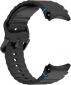 Ремешок BeCover Ribbed Tape для Samsung Galaxy Watch (20mm) 3 41mm/4/5/6/7 40-44mm (712037) Black - фото 3 - интернет-магазин электроники и бытовой техники TTT