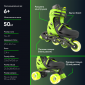 Роликовые коньки Neon Combo Skates 30-33 (NT09G4) Light green - фото 2 - интернет-магазин электроники и бытовой техники TTT