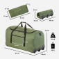 Дорожная сумка TravelZ Wheelbag 100 л (603095) Green  - фото 6 - интернет-магазин электроники и бытовой техники TTT