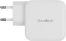 Мережевий зарядний пристрій Choetech GaN USB-A USB-C QC 3.0 PD 3.0 65W (PD8002) White  - фото 3 - інтернет-магазин електроніки та побутової техніки TTT