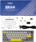 Клавіатура бездротова EPOMAKER EK68 65% Budgerigar V2 Switch Hot-Swap RGB UA Wireless/Bluetooth/USB (EK68-B-BV2) Black  - фото 2 - інтернет-магазин електроніки та побутової техніки TTT