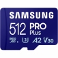 Карта пам'яті Samsung PRO Plus microSDXC 512GB C10 UHS-I U3 V30 A2 + SD адаптер (MB-MD512SA/EU) - фото 2 - інтернет-магазин електроніки та побутової техніки TTT