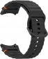 Ремешок BeCover Ribbed Tape для Samsung Galaxy Watch (20mm) 3 41mm/4/5/6/7 40-44mm (712037) Black - фото 2 - интернет-магазин электроники и бытовой техники TTT