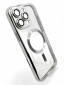 Панель BeCover TPU Chrome Case (MagSafe) для Apple iPhone 16 Pro (712083) Silver - фото 3 - интернет-магазин электроники и бытовой техники TTT