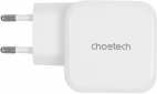 Мережевий зарядний пристрій Choetech GaN USB Type-C 45W PD 3.0 QC 3.0 PPS (PD8007) White  - фото 3 - інтернет-магазин електроніки та побутової техніки TTT