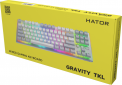 Клавіатура дротова Hator Gravity TKL Orange USB (HTK561UA) White  - фото 8 - інтернет-магазин електроніки та побутової техніки TTT