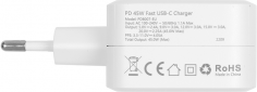 Мережевий зарядний пристрій Choetech GaN USB Type-C 45W PD 3.0 QC 3.0 PPS (PD8007) White  - фото 4 - інтернет-магазин електроніки та побутової техніки TTT