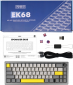 Клавиатура беспроводная EPOMAKER EK68 65% Flamingo Switch Hot-Swap RGB UA Wireless/Bluetooth/USB (EK68-B-F) Black  - фото 2 - интернет-магазин электроники и бытовой техники TTT