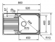 Кухонная мойка Franke SMART SRX 611-86 XL (101.0456.705) - фото 2 - интернет-магазин электроники и бытовой техники TTT