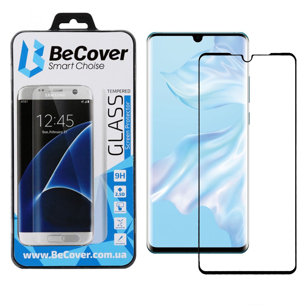 

Захисне скло BeCover для Huawei P30 (703437) Black