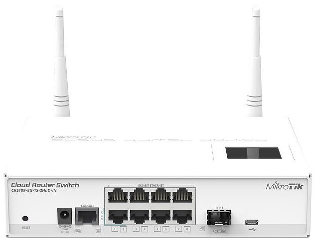 

Комутатор MikroTik CRS109-8G-1S-2HND-IN