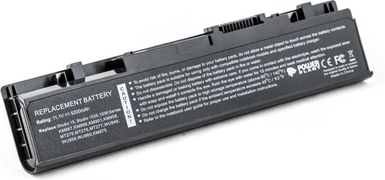 

Акумулятор PowerPlant для DELL Studio 1535 (WU946, DE 1537 3S2P) 11.1V 5200mAh (NB00000051)