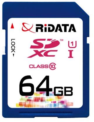 

Карта пам'яті RiDATA SDXC 64GB Class 10 UHS-I