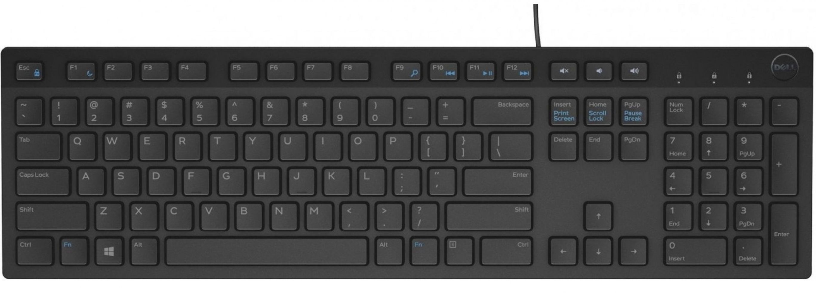 Клавиатура dell kb216 Black USB