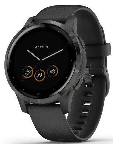 

Смарт-часы GARMIN Vivoactive 4S Slate Stainless Steel Bezel with Black Case and Silicone Band (010-02172-11)