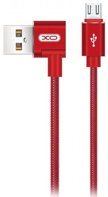 

Кабель USB XO NB31 microUSB 1m 2.4A L-shape Red