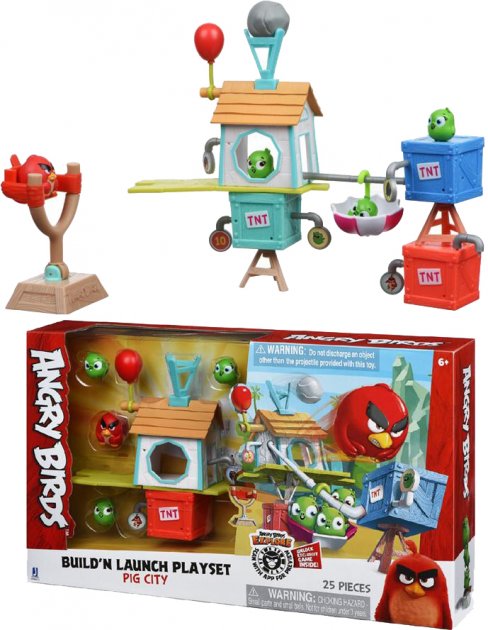 

Ігрова фігурка Jazwares Angry Birds ANB Medium Playset (Pig City Build 'n Launch Playset) (ANB0015)