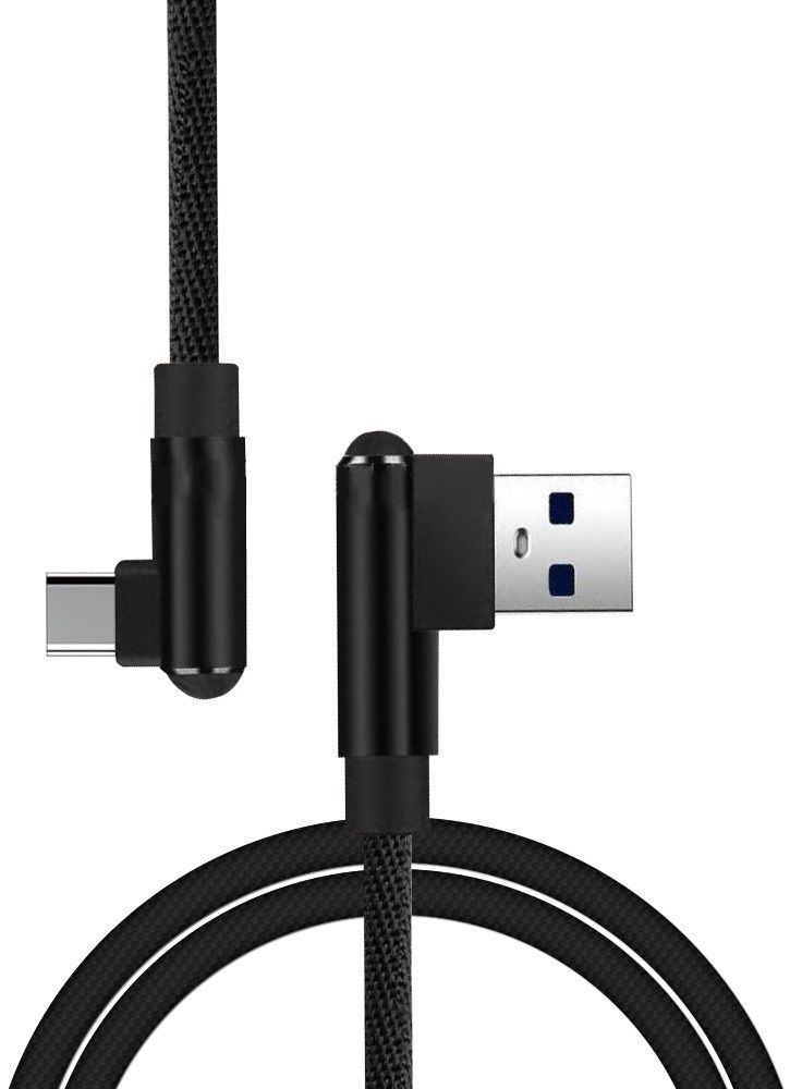 

Кабель USB WUW X97 type-C 1m 2A L-shape Black