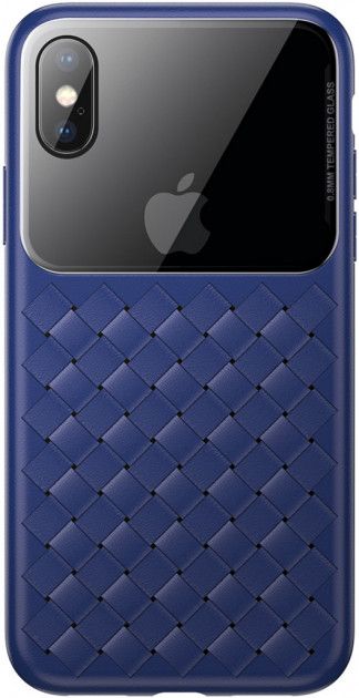 

Панель Baseus Glass Weaving для Apple iPhone Xs Max (WIAPIPH65-BL03) Blue