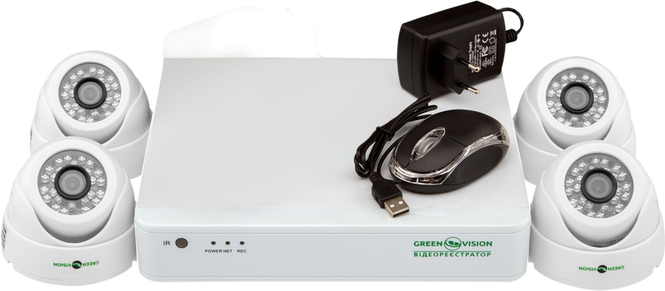 

Комплект відеоспостереження Green Vision GV-K-G01/04 720Р (LP4956)