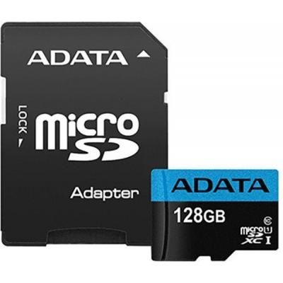 

Карта пам'яті A-DATA 128GB microSD class 10 UHS-I A1 Premier (AUSDX128GUICL10A1-RA1)