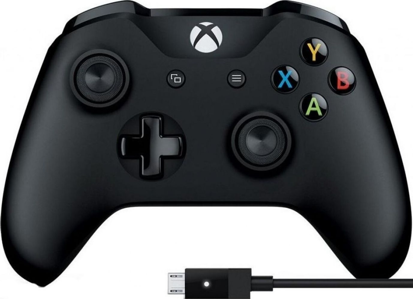 

Беспроводной геймпад Microsoft Xbox One + USB кабель для Windows (4N6-00002) Black