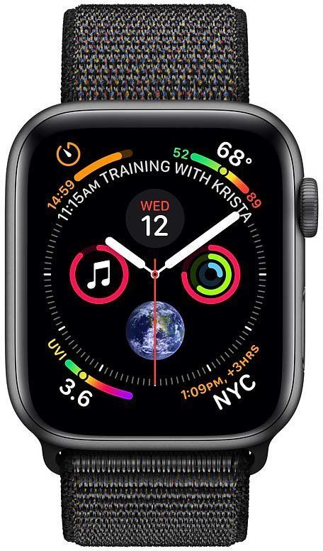 

Apple Watch Series 4 GPS 40mm Space Grey Aluminium Case with Black Sport Loop