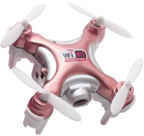 

Квадрокоптер Cheerson CX-10WD-TX Nano Wi-Fi з камерою 2.4 ГГц (CX-10WD-TXp) Pink