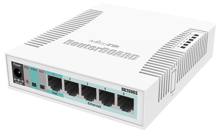 

Комутатор MikroTik RB260GS (CSS106-5G-1S)