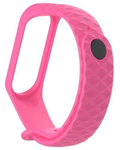 

Ремінець для Xiaomi Mi Band 4/3 РОМБ Pink