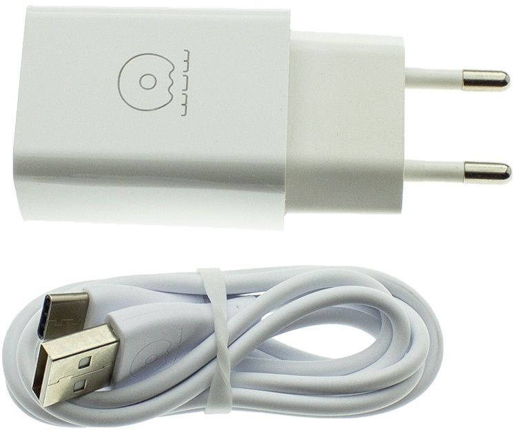 

Мережевий зарядний пристрій WUW T25 1USB 2.4A + microUSB cable White