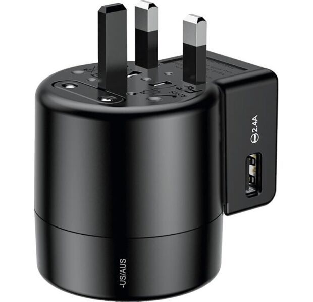 

Мережевий зарядний пристрій Baseus Rotation Type Universal Charger (ACCHZ-01) Black