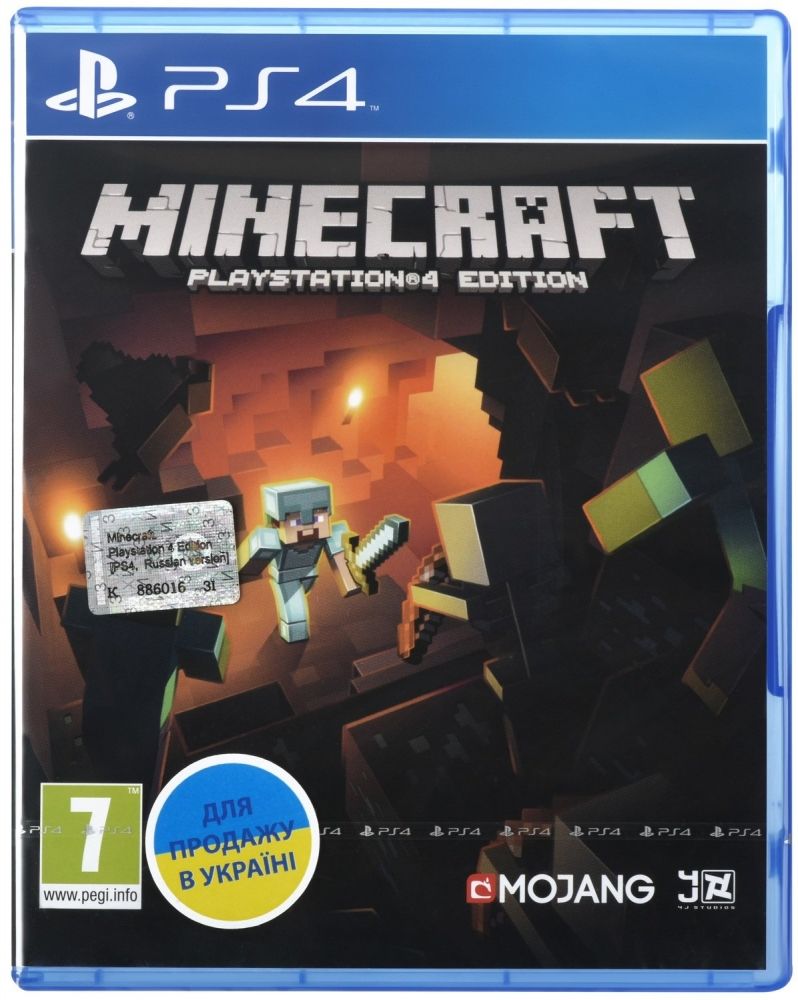 Диск Minecraft. Playstation 4 Edition (PS4, русская версия) - купить в  Киеве, Украине | Цены, отзывы в интернет-магазине TTT.ua