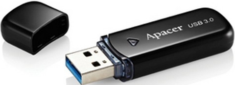 

USB флеш накопичувач Apacer AH355 64GB USB 3.0 (AP64GAH355B-1) Black