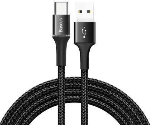 

Кабель Baseus Halo Data Cable USB for Type-C 3A 1 м (CATGH-B01) Black