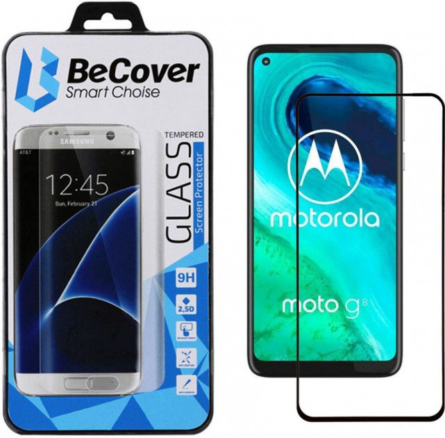 

Захисне скло BeCover для Motorola Moto G8 (705242) Black