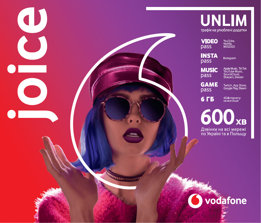 

Стартовый пакет Vodafone Joice