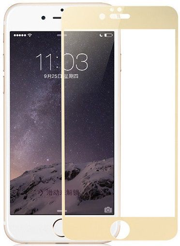 

Захисне скло Full Screen iPhone 6 Gold