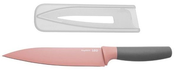 

Кухонний ніж BergHOFF Leo обробний з покриттям 190 мм у чохлі (3950110) Pink