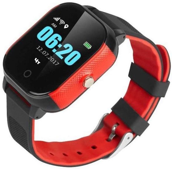 

Дитячий годинник-телефон з GPS трекером GOGPS K23 (K23BKRD) Black/Red