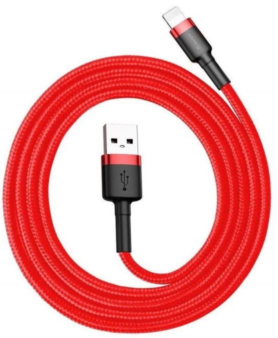 

Кабель Baseus Cafule Lightning 2.4A Flash Charging 2.0 м (CALKLF-C09) Red