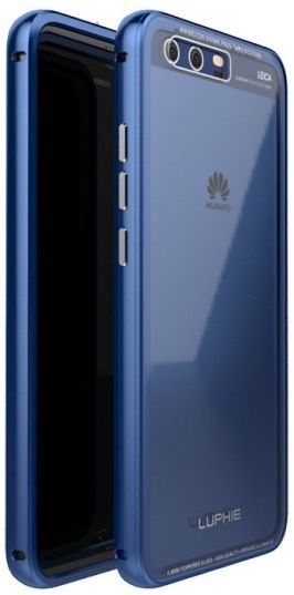 

Бампер Luphie Protection + Glass Huawei P10 Blue