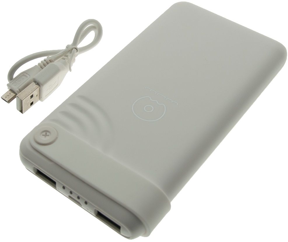 

УМБ WUW U24 10000mAh Li-pol 2USB 2.1A slim White